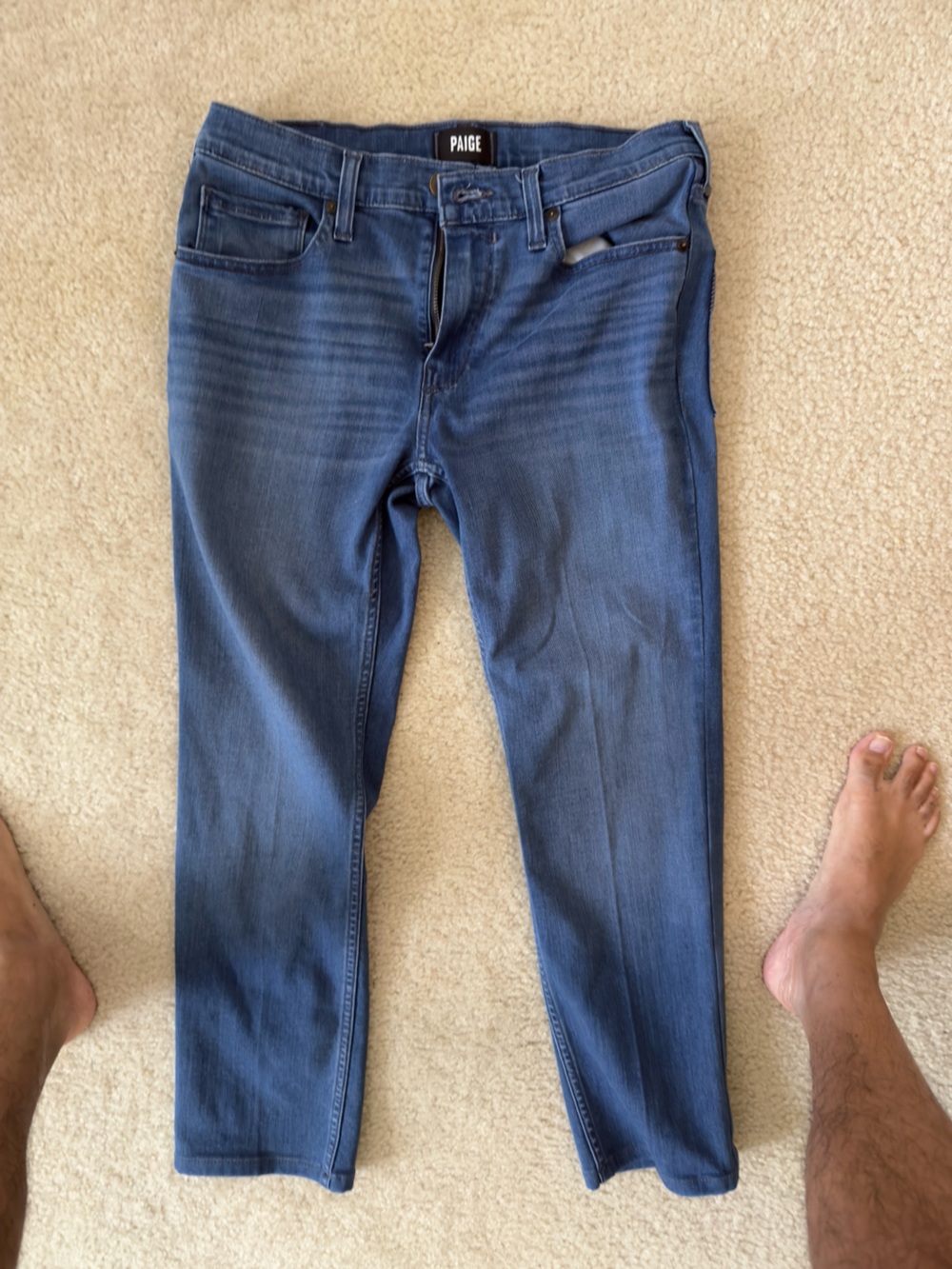 NWOT PAIGE MENS SLIM JEANS 31/32 x 27